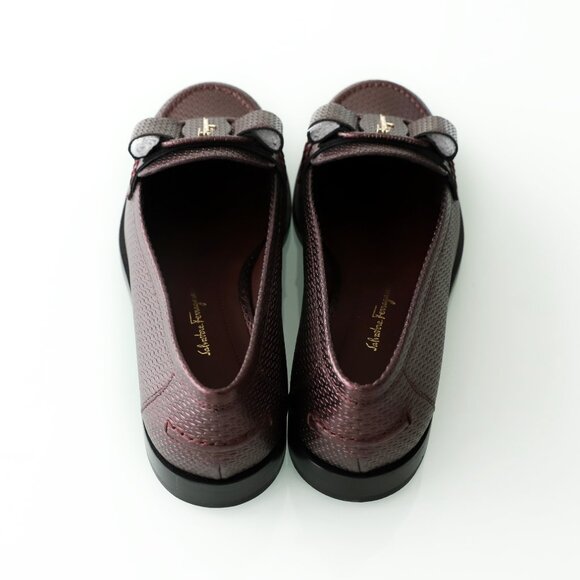 Brand new Ferragamo Vivaldo women loafers, size 8, purple, original price $1250 - Picture 2 of 7